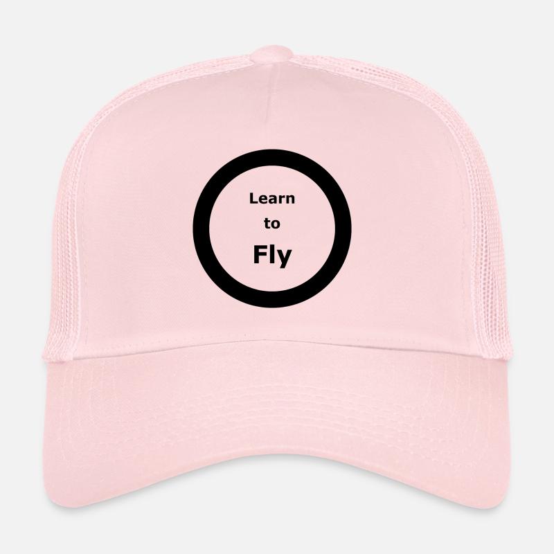 Vorlage 3000x3000 KREIS Learn to Fly 2 - Trucker Cap - Hellrosa