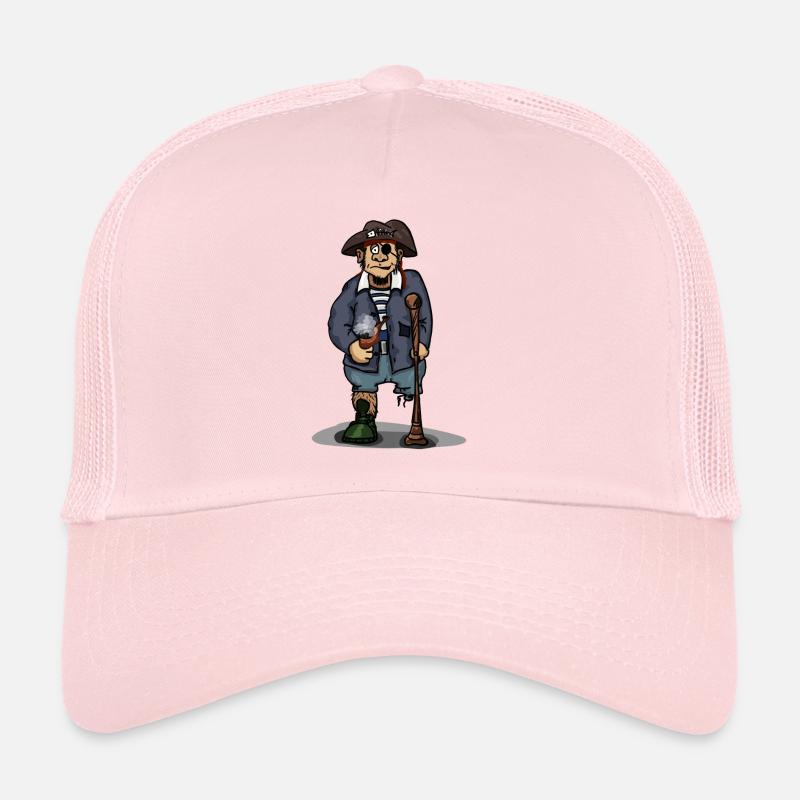 Pirate avec une jambe de bois idée cadeau eyepatch Casquette trucker 
