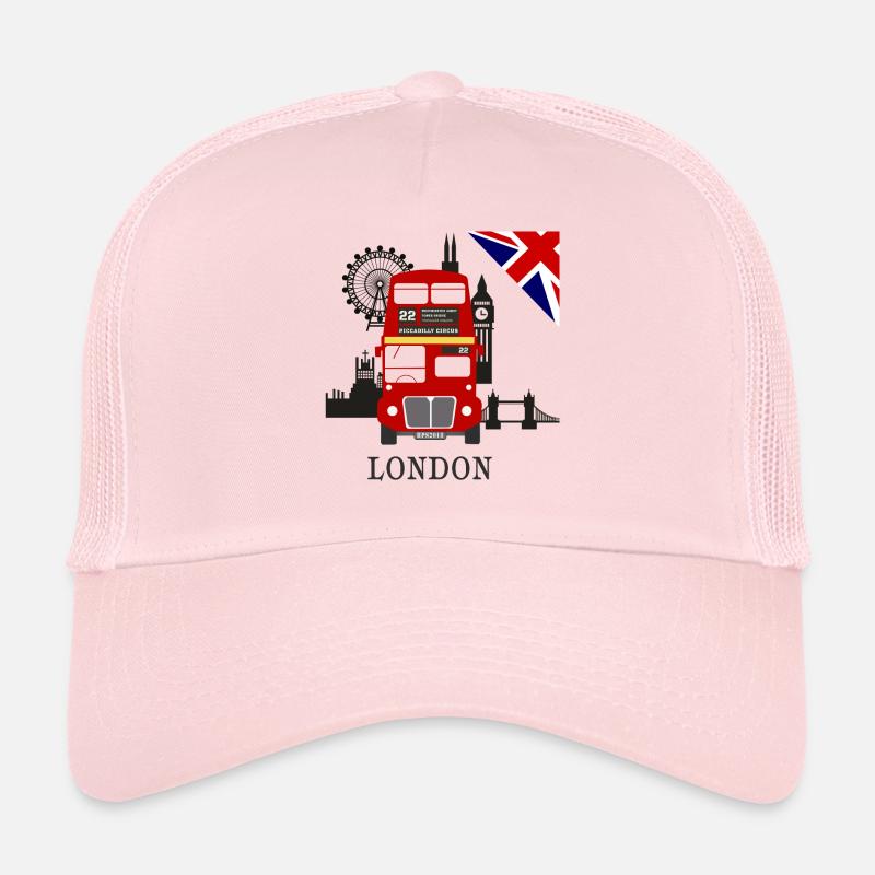 England, London, sightseeing, - Trucker Cap - Hellrosa
