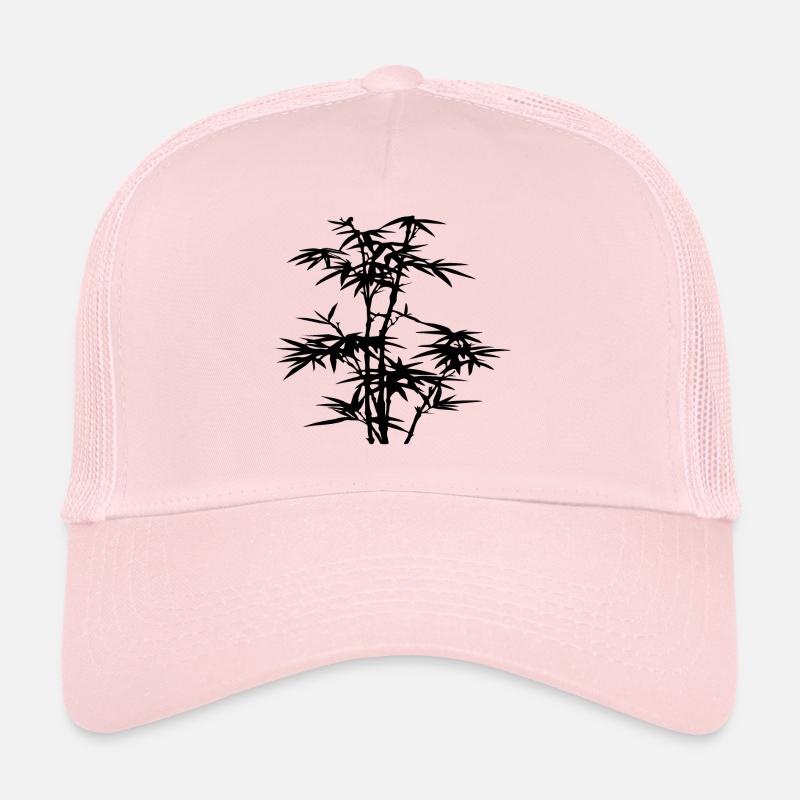 Bambus Silhouette Pflanze Geschenkidee Asien Casquette trucker 