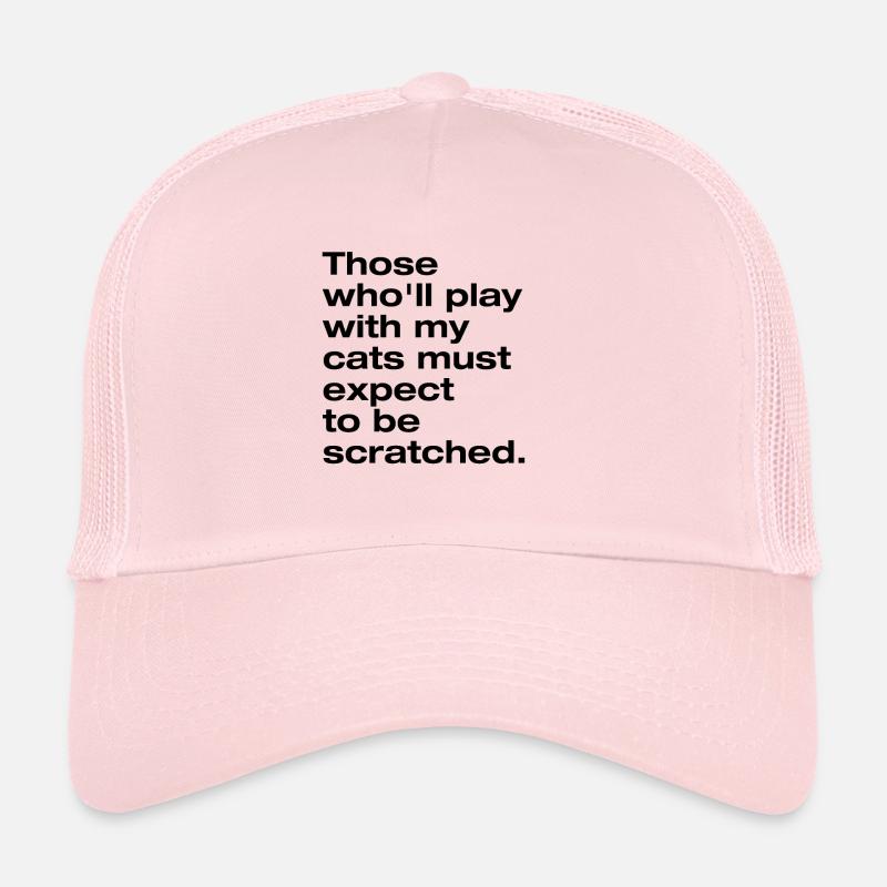 Jouer avec mon chat et vous gratté Casquette trucker 