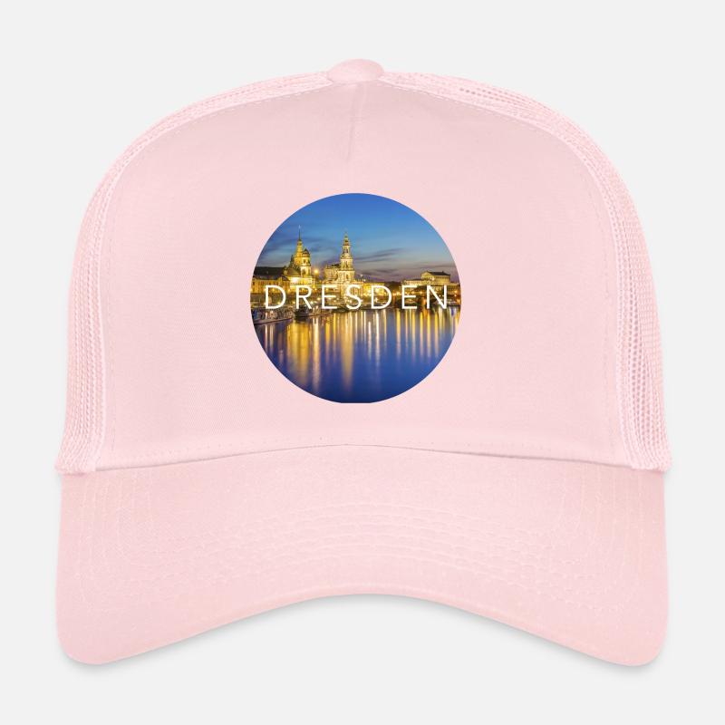 Dresde - Casquette trucker  - rose pâle