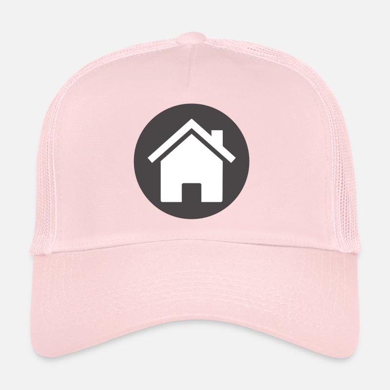 construction de maisons maison maison architecture gebaeude206 - Casquette trucker  - rose pâle
