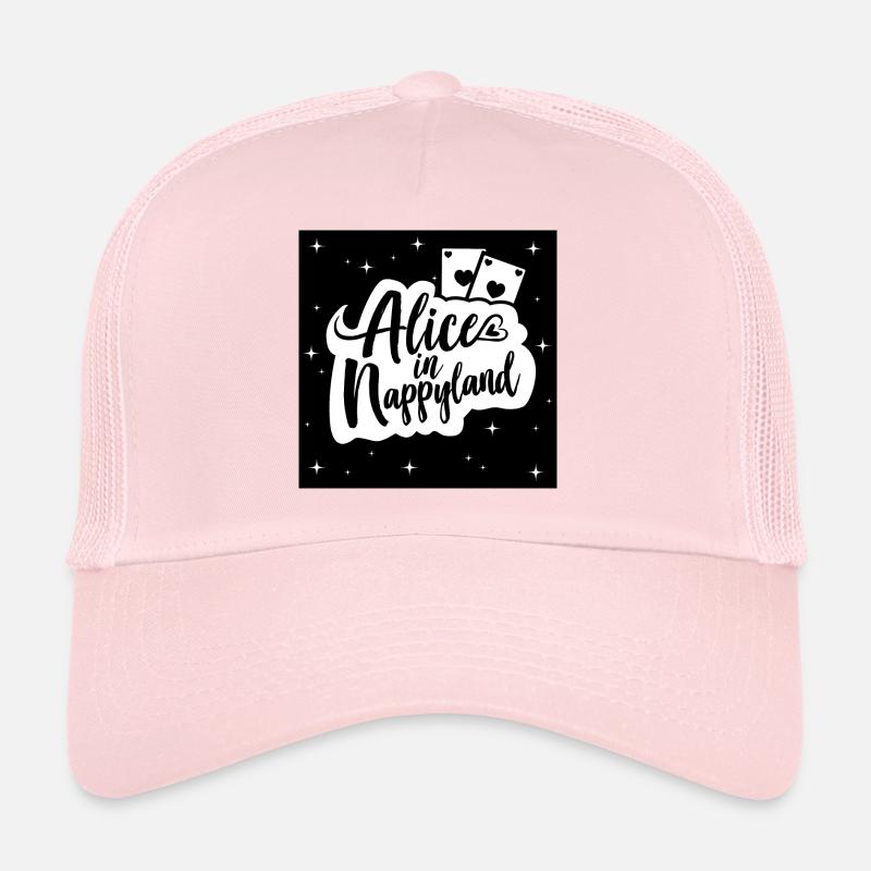 Alice in Nappyland 1 - Trucker Cap - pale pink