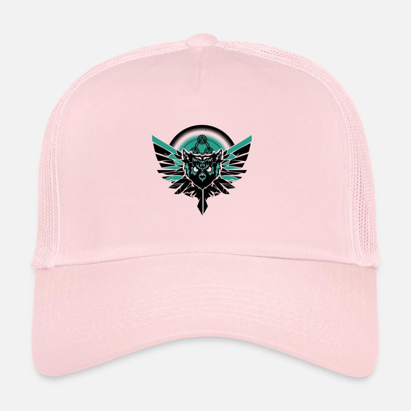 Eule Zeichen Symbole Geschenk Motiv Vogel Teufel Trucker Cap