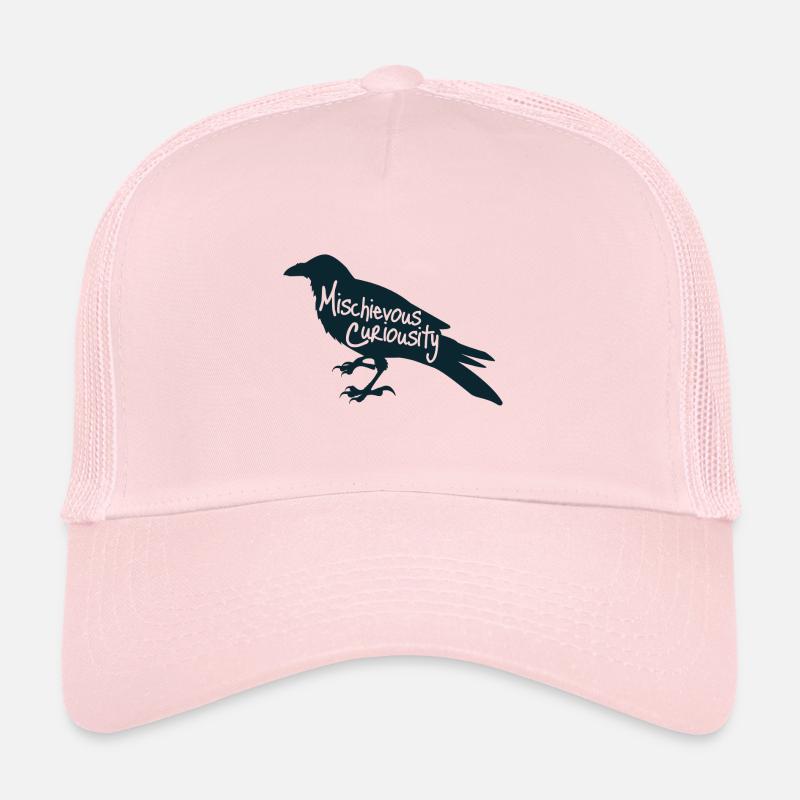 Raven - "Silhouette" - Trucker Cap - pale pink