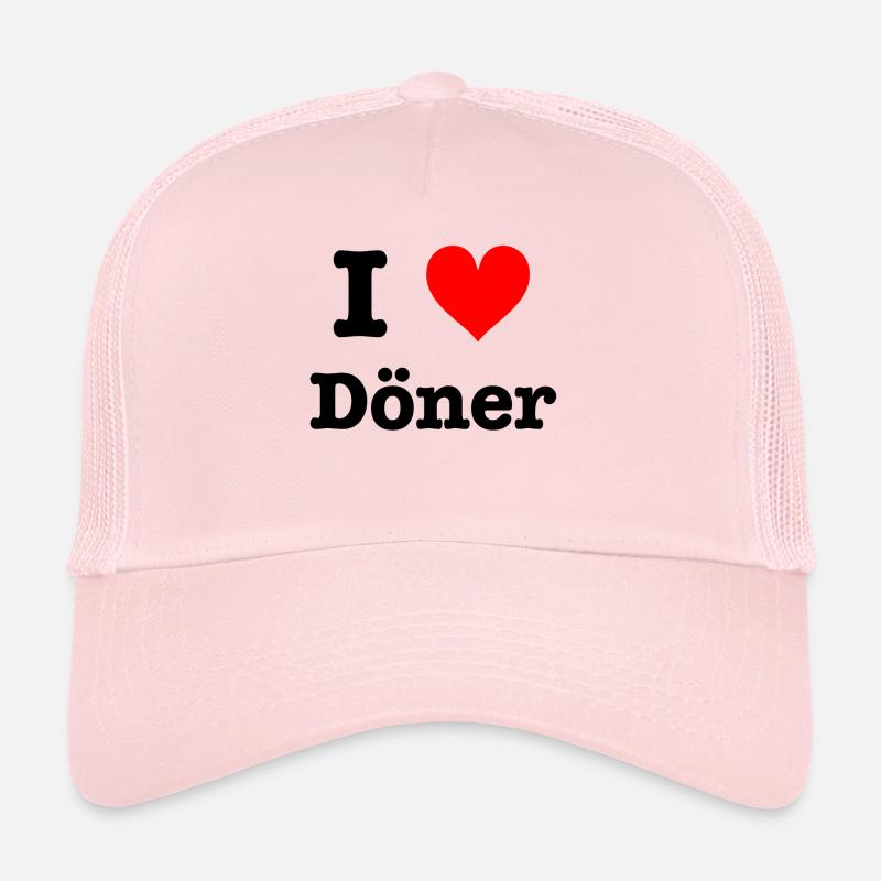 I love Döner - Trucker Cap - Hellrosa