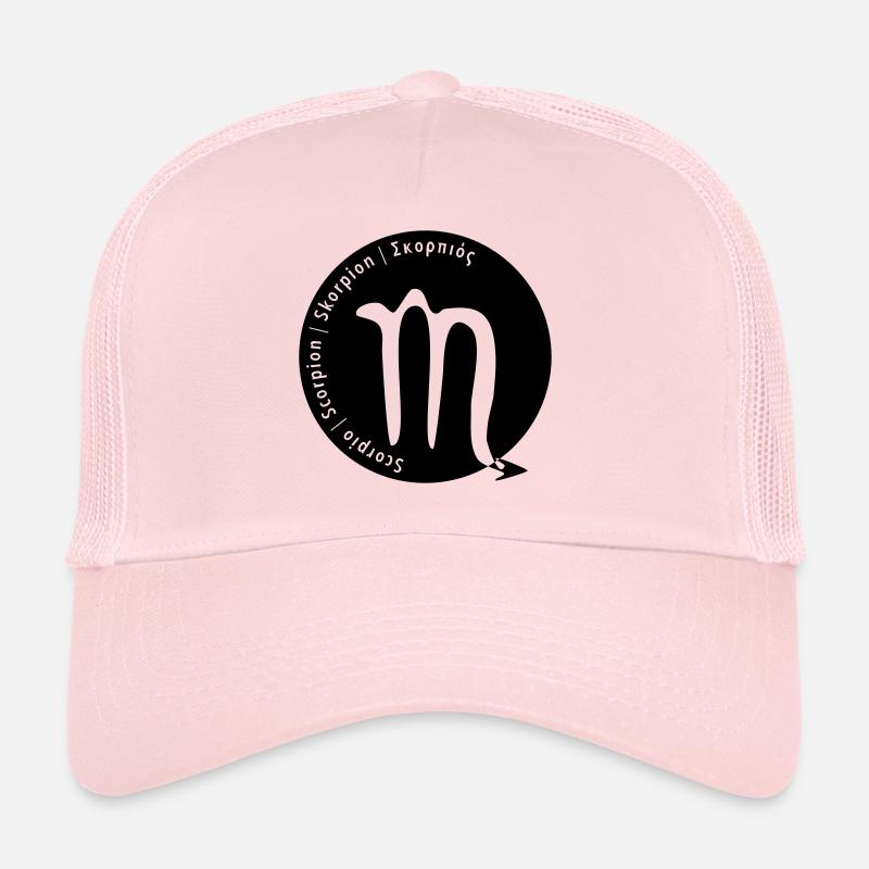 Zodiac sign Scorpio (Scorpio) with text Trucker Cap