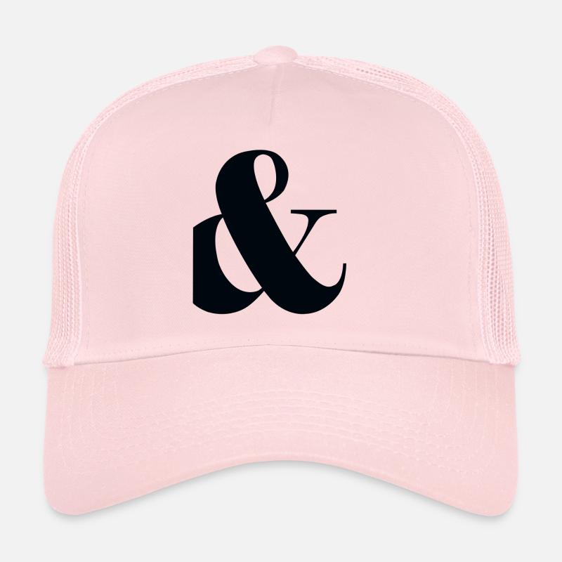 and, plus, punctuation, Trucker Cap