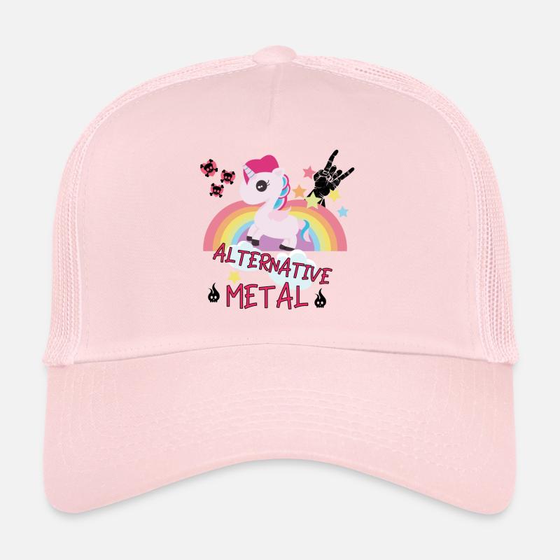 Alternative Metal Einhorn Regenbogen Rock Geschenk Trucker Cap