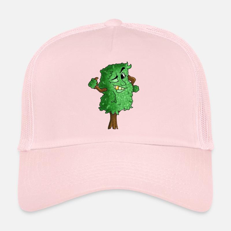 arbre - Casquette trucker  - rose pâle