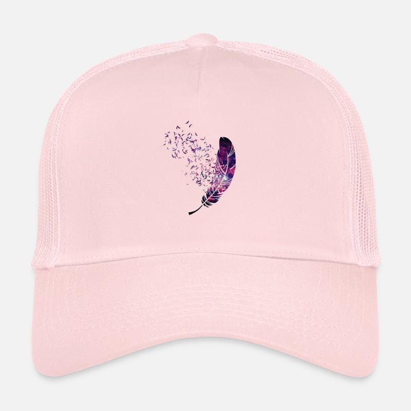 léger comme une plume - Casquette trucker  - rose pâle