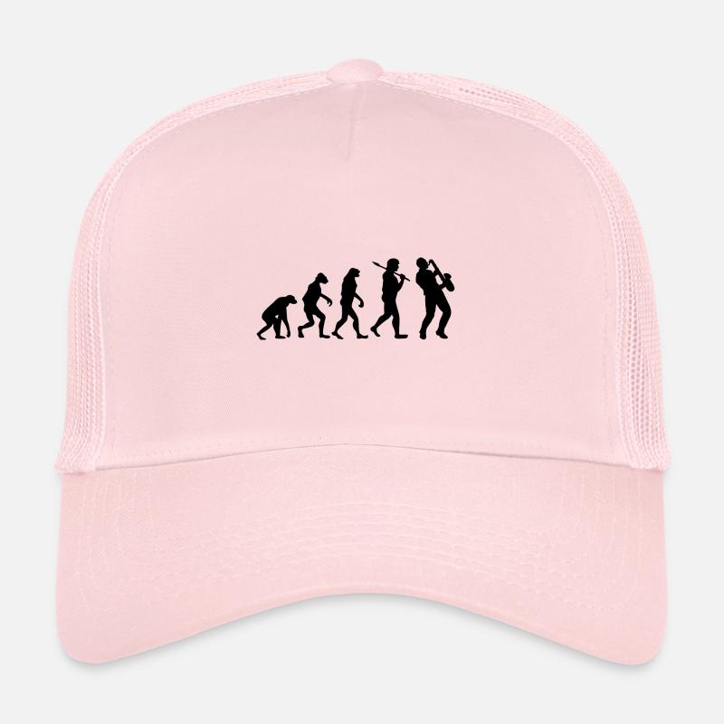 Evolution Saxophon Musik Geschenk Saxophonist Trucker Cap