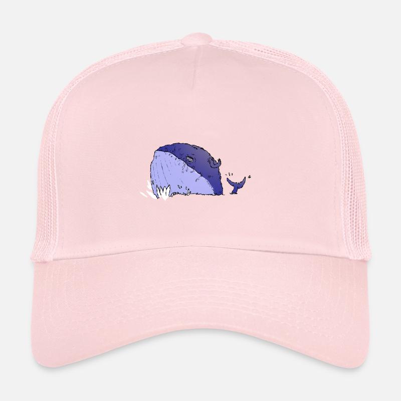 Monique Soiffard - Casquette trucker  - rose pâle