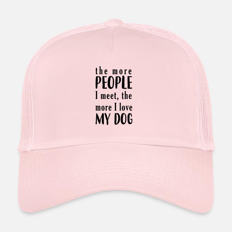 dogs love - Trucker Cap - pale pink