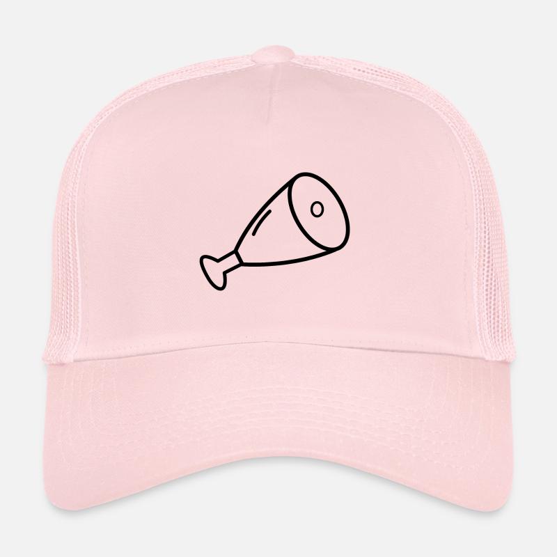 Idée de cadeau de nourriture de jambon de viande de jambon Casquette trucker 