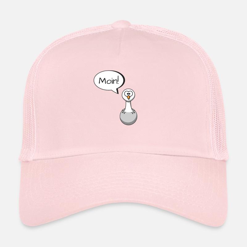 Moin! Möwe mit Sprechblase Lustig Geschenk Idee Trucker Cap