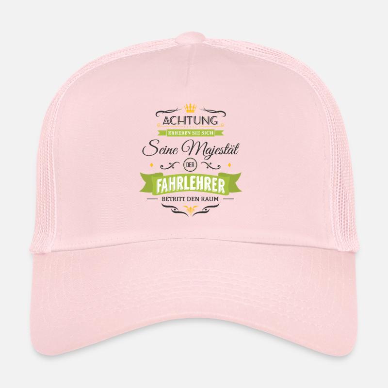 Sa Majesté l'instructeur de conduite entre dans la pièce! Casquette trucker 