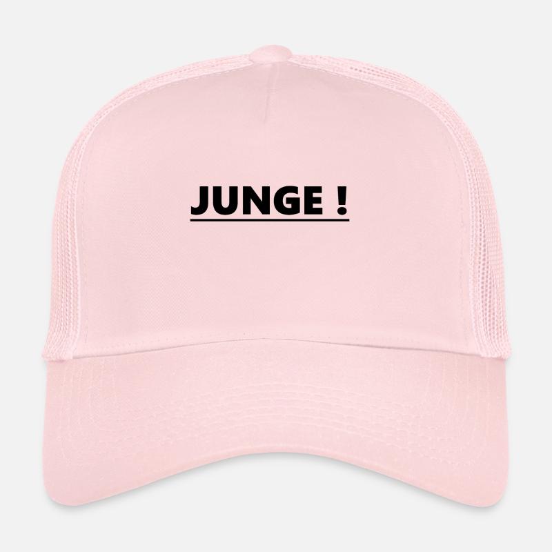 Junge! Provokativ Spruch Text Geschenk Idee Trucker Cap