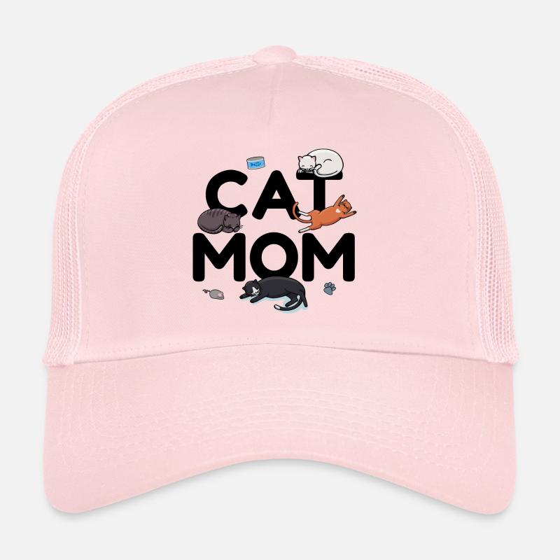 Cat Mom - Cat Cat Lady Mama Kitty Meow Trucker Cap