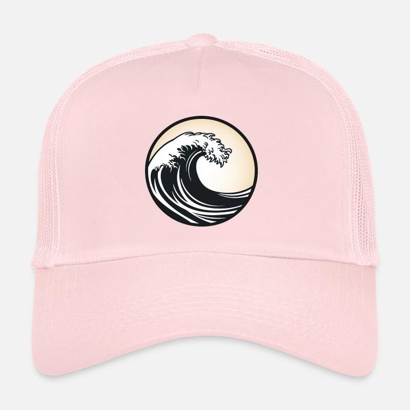 cadeau surfeur, fan de surf, grande vague Casquette trucker 