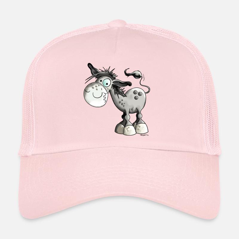 Funny Donkey - Casquette trucker  - rose pâle