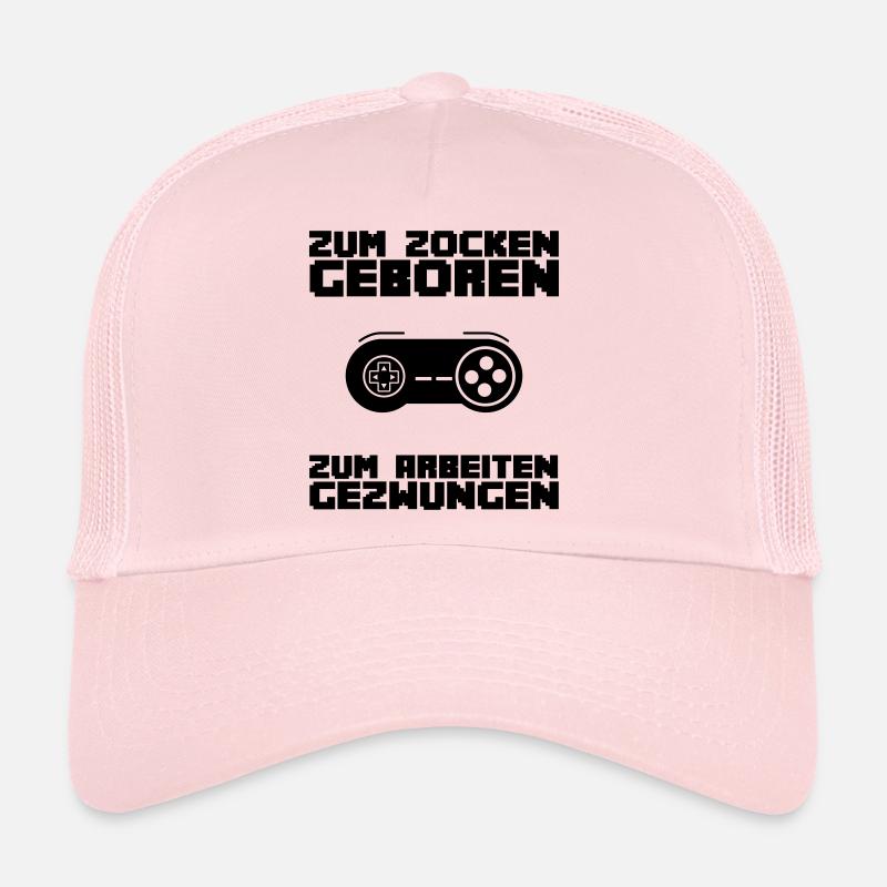 Zum Zocken geboren ... Casquette trucker 