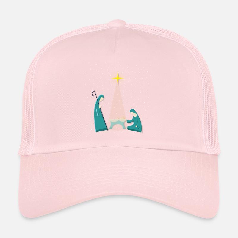 Jesuskind Weihnachtskrippe - Trucker Cap - Hellrosa