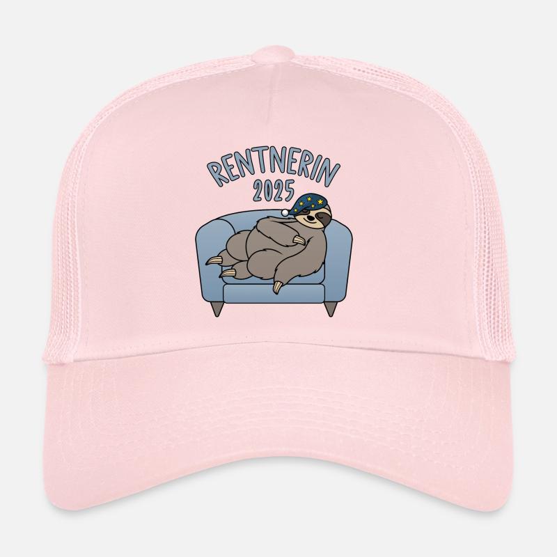Faultier Couch - Rentnerin 2025 - Trucker Cap - Hellrosa