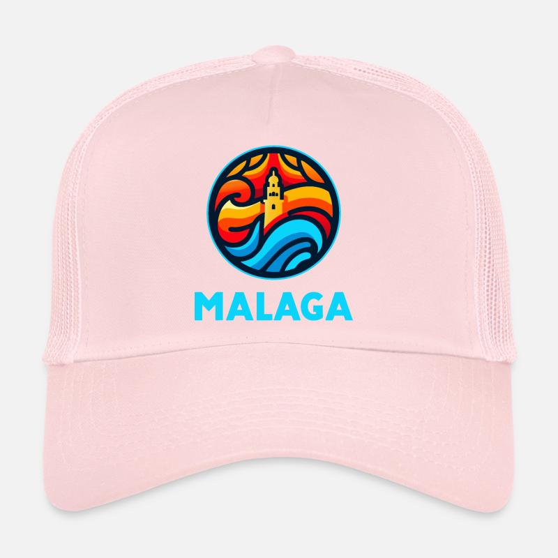 Málaga 3 (sombre) Casquette trucker 