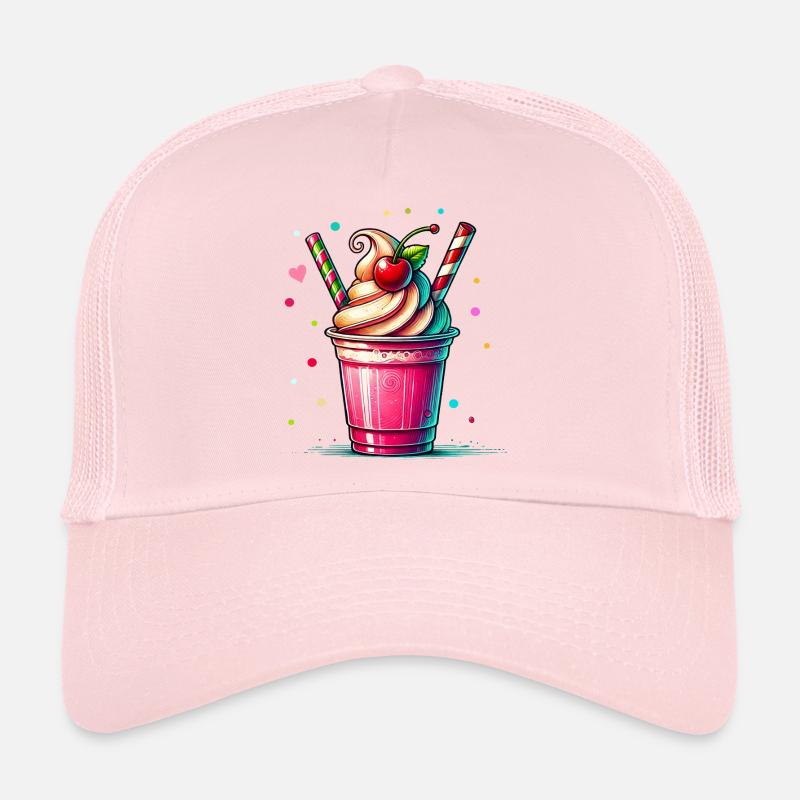 Séduisant Cherry Dreams : Milkshake à la cerise Casquette trucker 