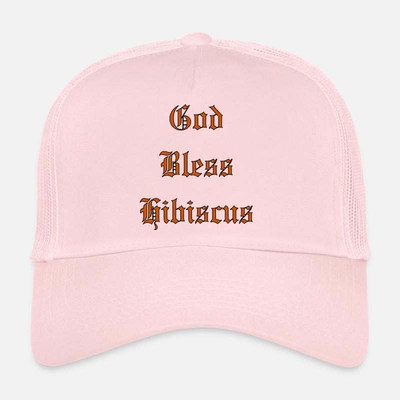 GodBlessHibiscus - Trucker Cap - Hellrosa