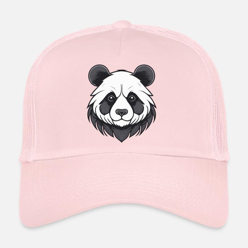Pflegeleichtes Panda-Tierporträt Trucker Cap