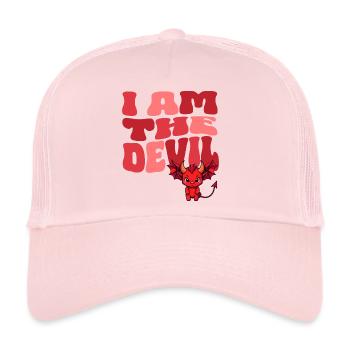 Devil Little Devil Devil Devil Woman Devil Guy - Trucker Cap - pale pink - Front