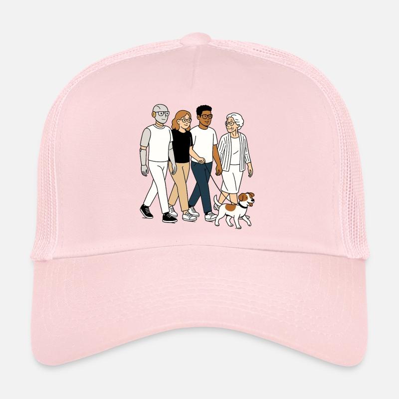Oma Karin mit Familie Trucker Cap