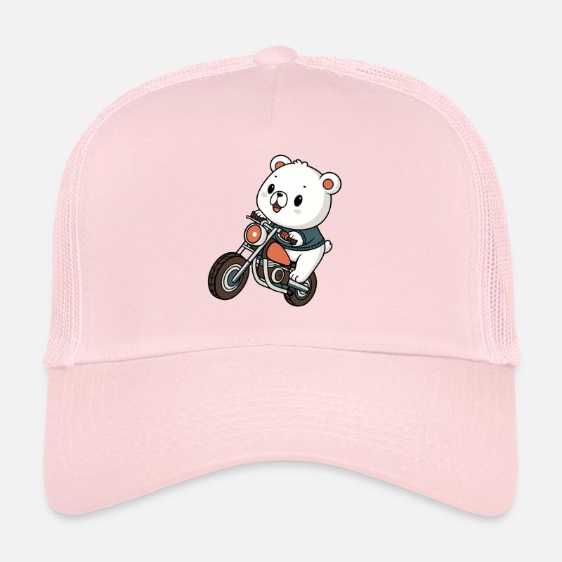 Ourson Motard Aventurier Casquette trucker 