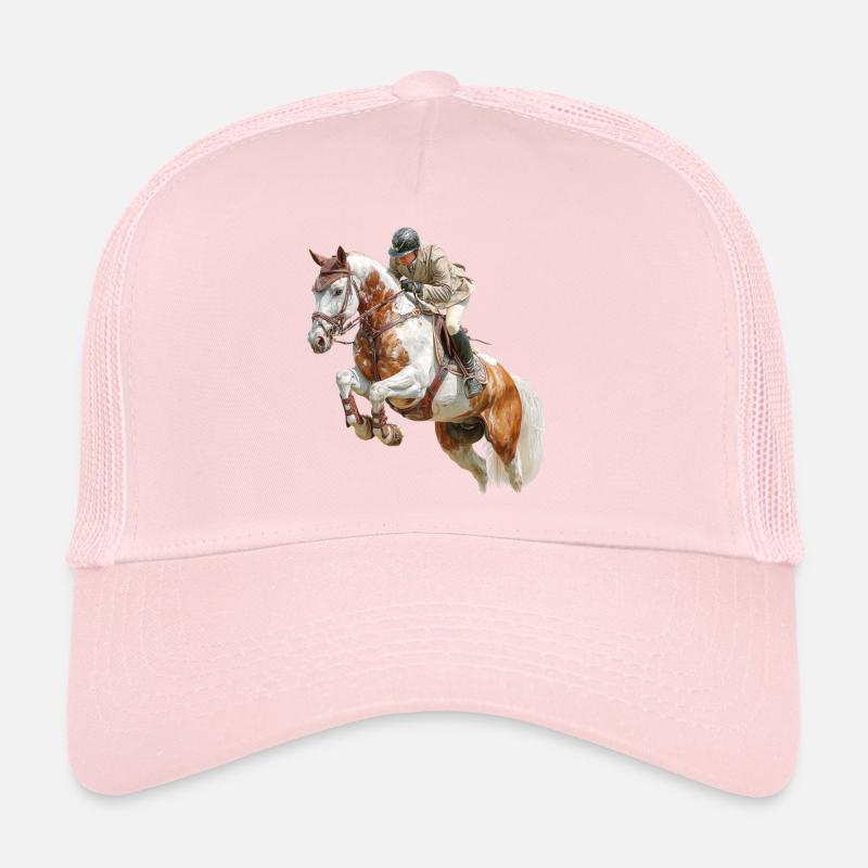 Springender Reiter im Galopp Trucker Cap