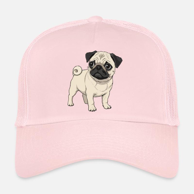 Mopswelpe - Trucker Cap - Hellrosa