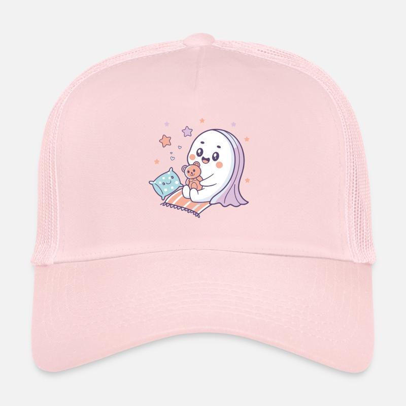 Kawaii Ghost Starry Night Trucker Cap