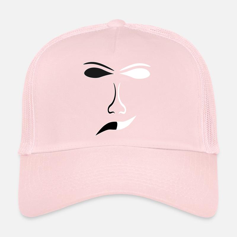 Masque de contraste abstrait pour les lignes du visage Casquette trucker 
