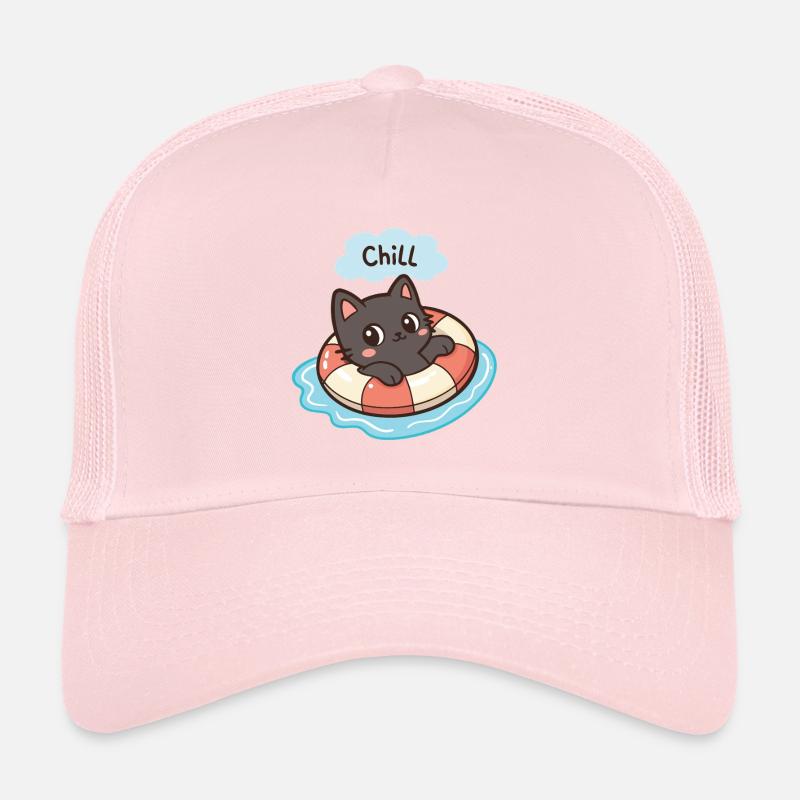 Chat Chill en Bouée Casquette trucker 