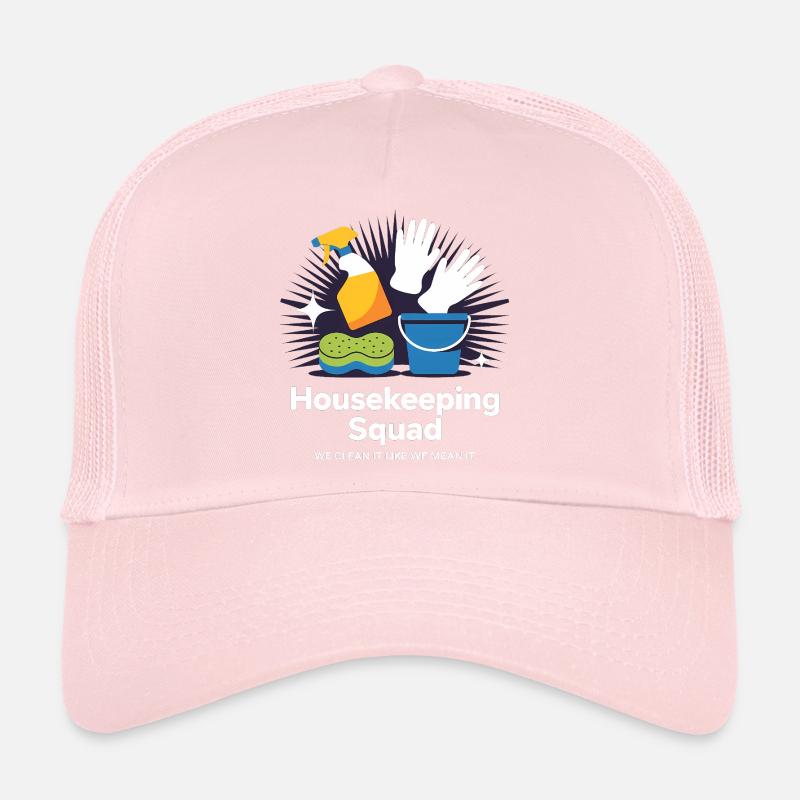 Conception de nettoyage amusante Casquette trucker 