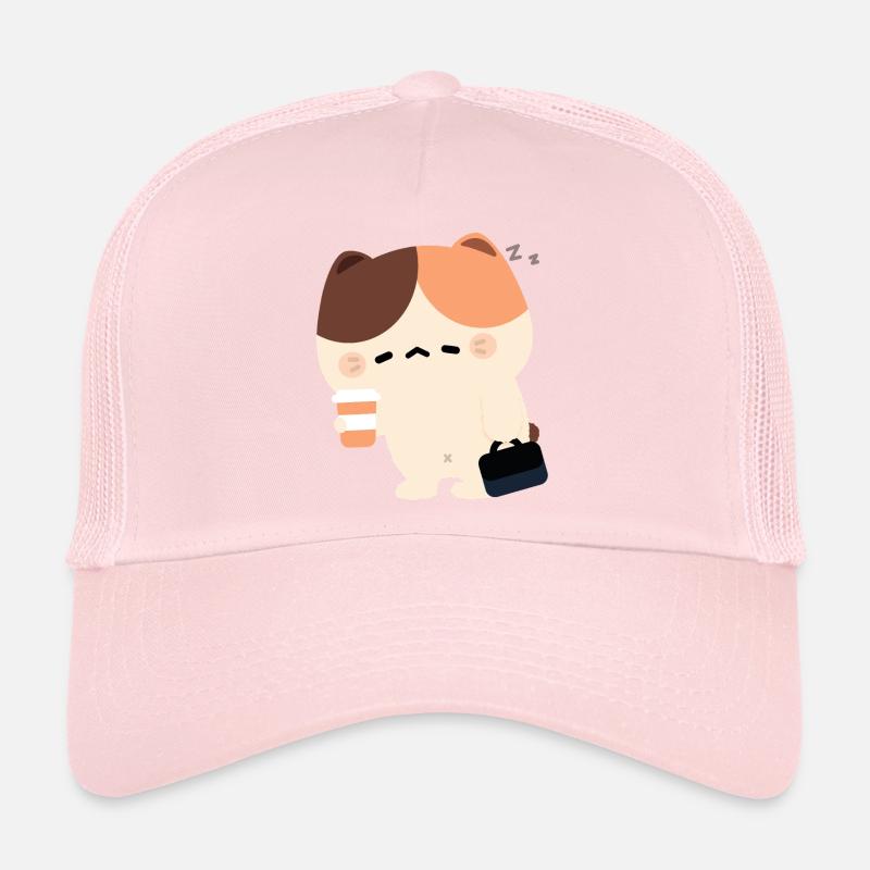 Müde Tortiie-Katze Trucker Cap