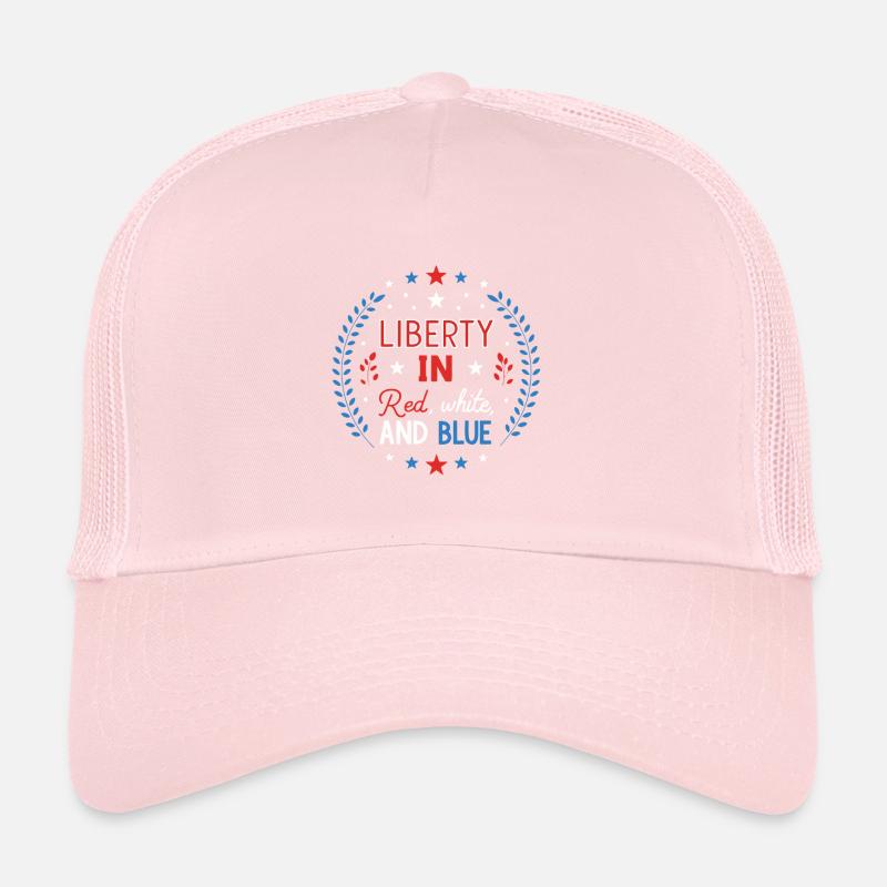 Liberté en Rouge Blanc et Bleu Casquette trucker 