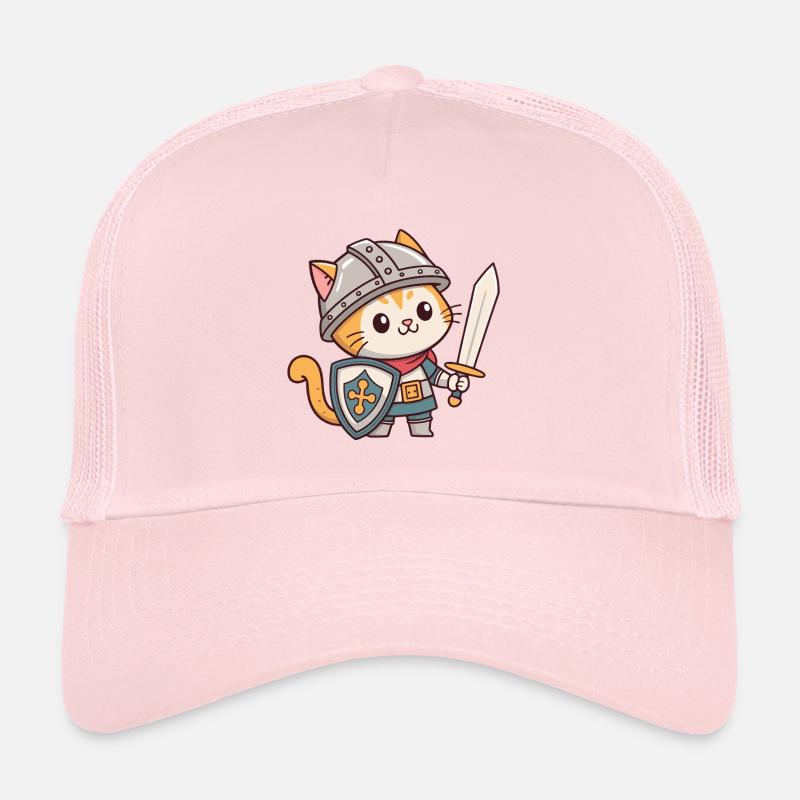 Chat Chevalier en Armure Casquette trucker 