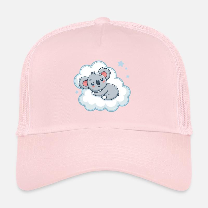 Koala Rêveur sur Nuage Bleu Casquette trucker 