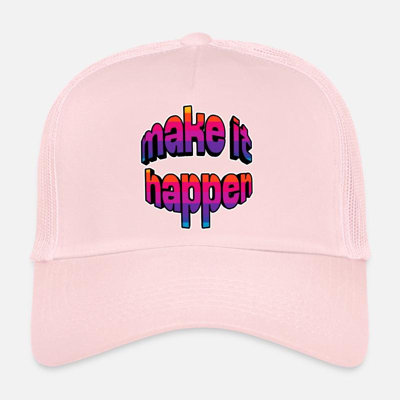 Make It Happen Gradient - Trucker Cap - Hellrosa