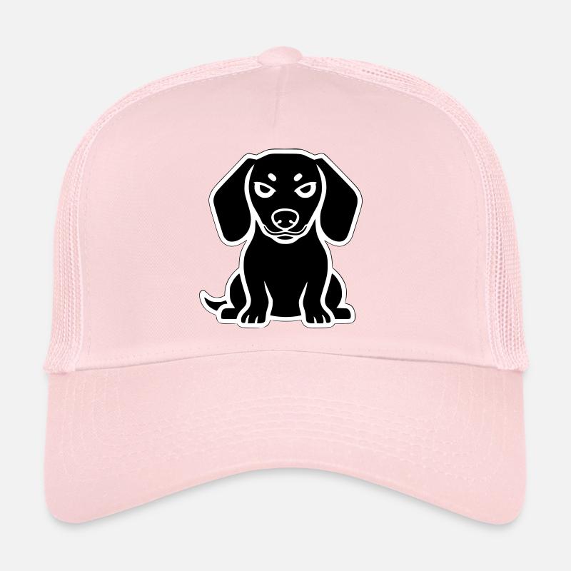 Dackel Hund Sticker Icon Trucker Cap