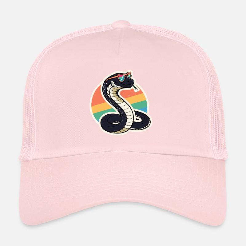 Retro Rainbow Cobra Trucker Cap