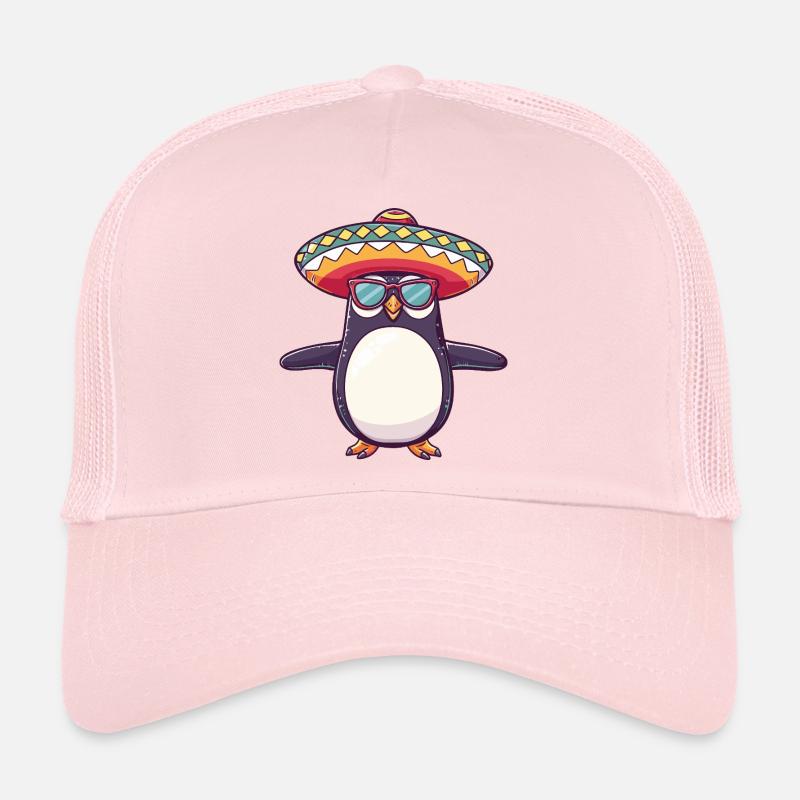 Pinguin Comic Lustig Sombrero Trucker Cap